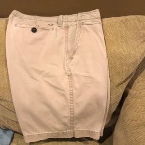 American Eagle flat front khaki shorts